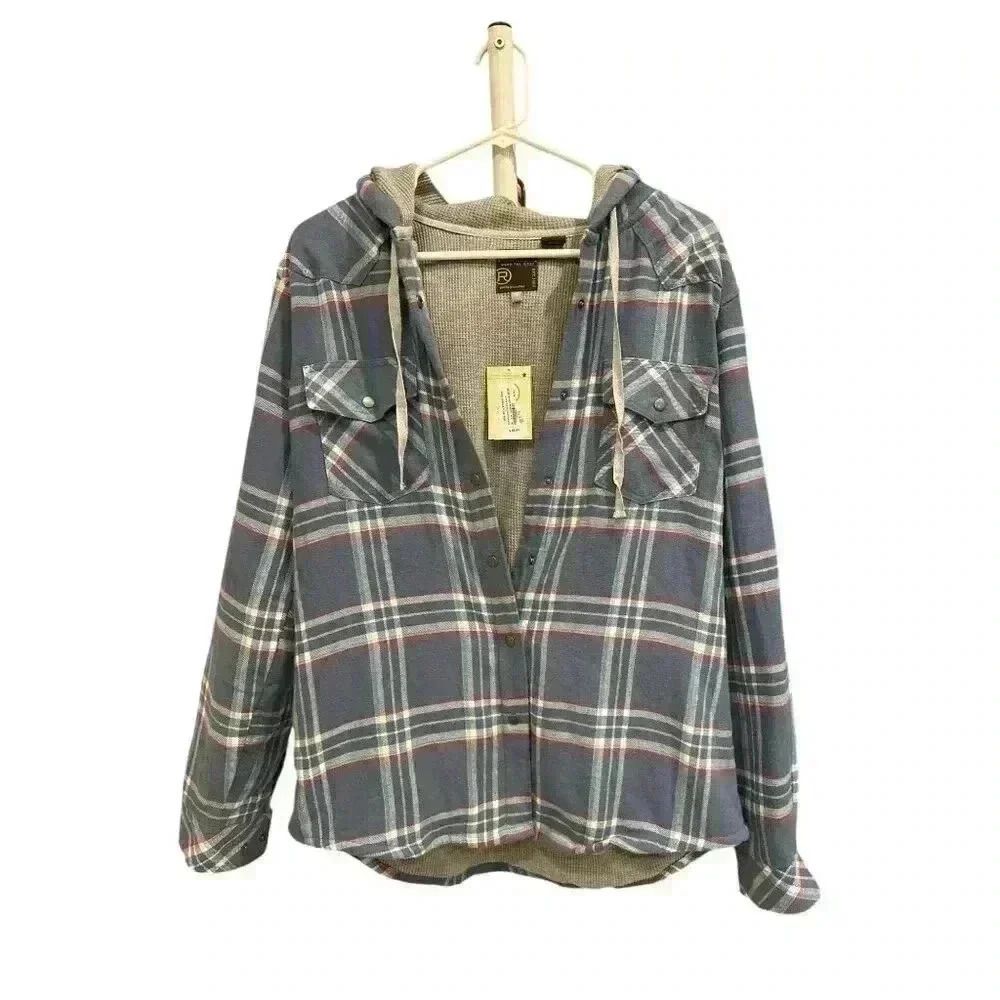 Roper Long Sleeve Snap Thermal Flannel Shirt Jacket Size M, NWT